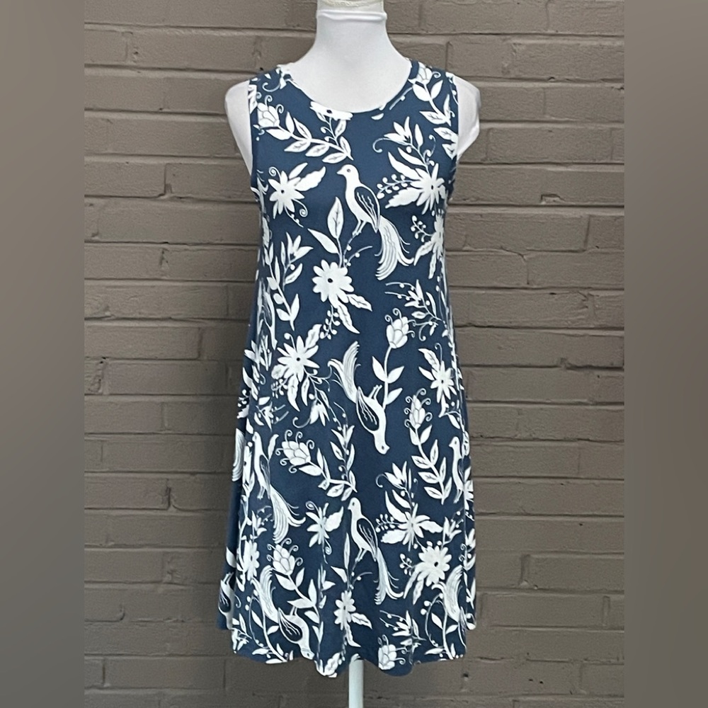 LOFT  Bird and Floral print dress S